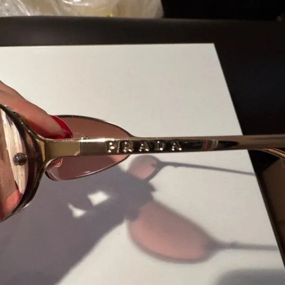 Prada Rose-Tinted Vintage Sunglasses - Picture 2 of 5